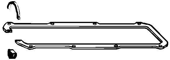 Jeu de joints d'étanchéité, couvercle de culasse