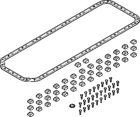 Jeu de joints d'étanchéité, carter d'huile