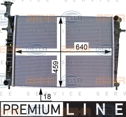 Radiateur, refroidissement du moteur