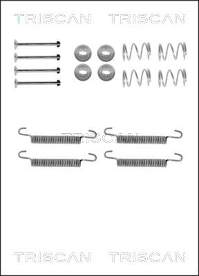 Kit d'accessoires, mâchoires de frein de stationnement