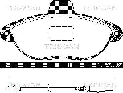 Kit de plaquettes de frein, frein à disque