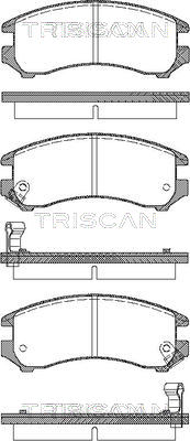 Kit de plaquettes de frein, frein à disque