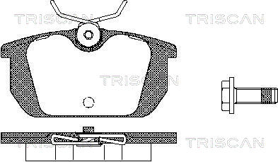 Kit de plaquettes de frein, frein à disque