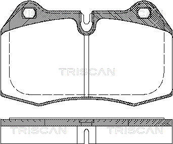 Kit de plaquettes de frein, frein à disque