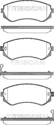 Kit de plaquettes de frein, frein à disque