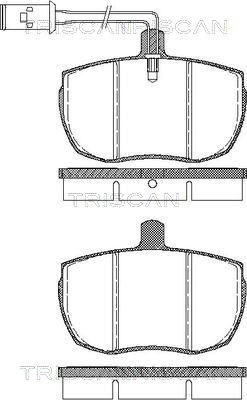 Kit de plaquettes de frein, frein à disque