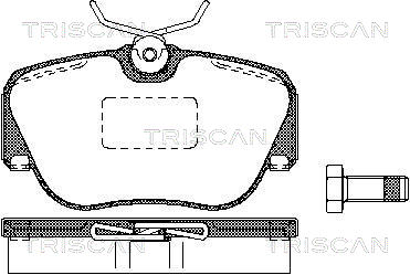 Kit de plaquettes de frein, frein à disque