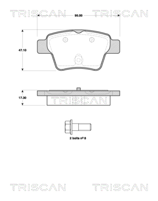 Kit de plaquettes de frein, frein à disque