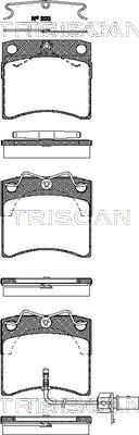 Kit de plaquettes de frein, frein à disque