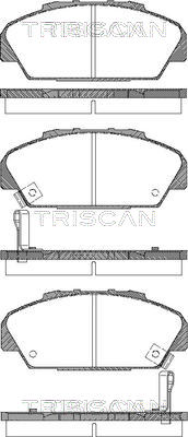 Kit de plaquettes de frein, frein à disque