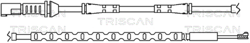 Contact d'avertissement, usure des plaquettes de frein