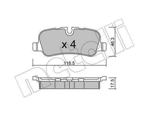 Kit de plaquettes de frein, frein à disque