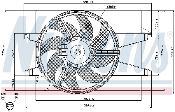 Ventilateur, refroidissement du moteur