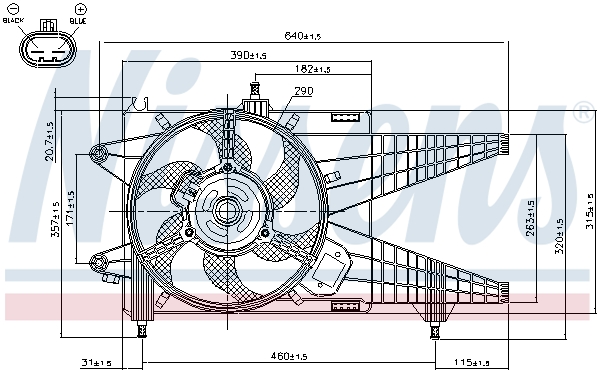 Ventilateur, refroidissement du moteur