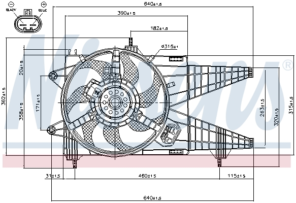 Ventilateur, refroidissement du moteur