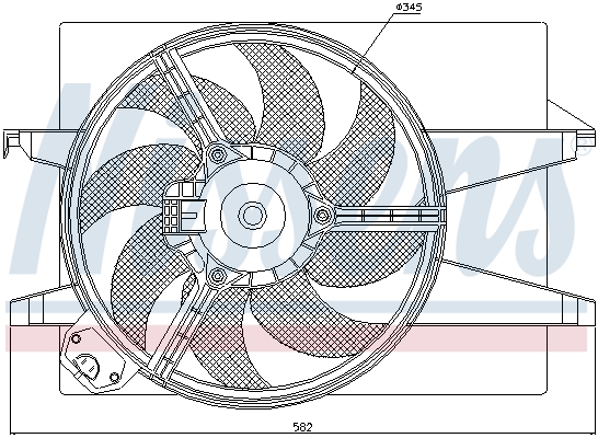 Ventilateur, refroidissement du moteur