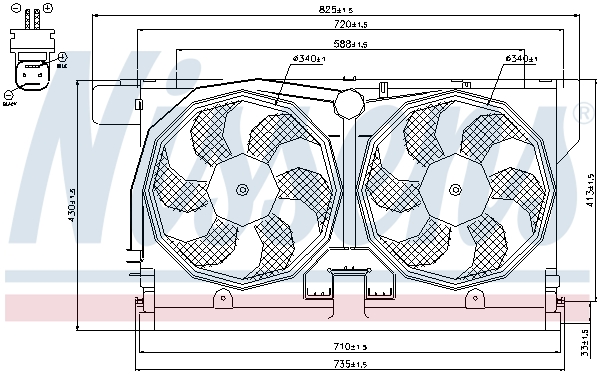 Ventilateur, refroidissement du moteur