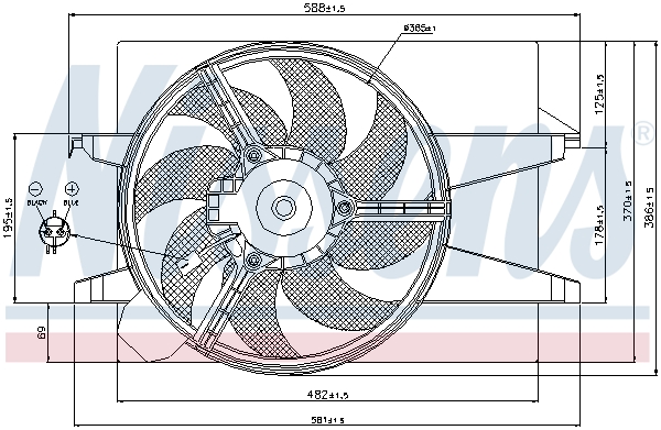 Ventilateur, refroidissement du moteur