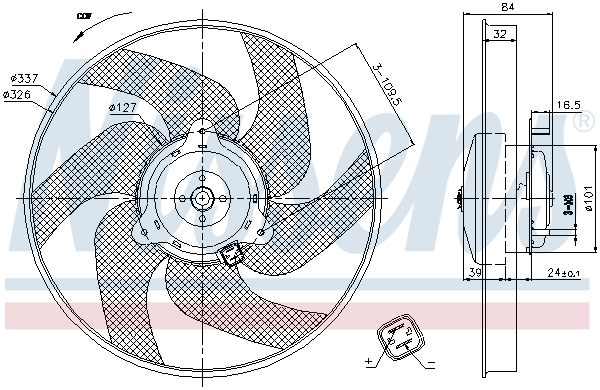 Ventilateur, refroidissement du moteur