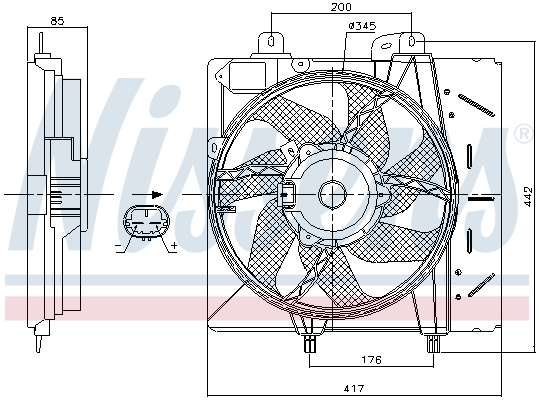 Ventilateur, refroidissement du moteur