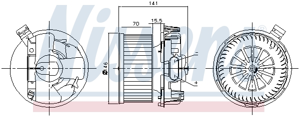 Moteur électrique, pulseur d'air habitacle