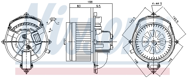 Moteur électrique, pulseur d'air habitacle