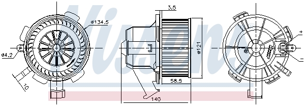 Moteur électrique, pulseur d'air habitacle