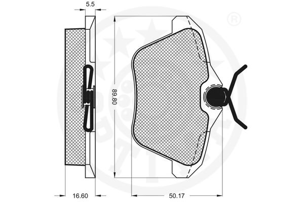 Kit de plaquettes de frein, frein à disque