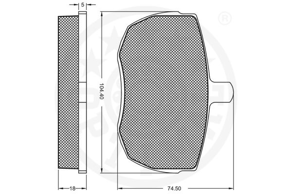 Kit de plaquettes de frein, frein à disque