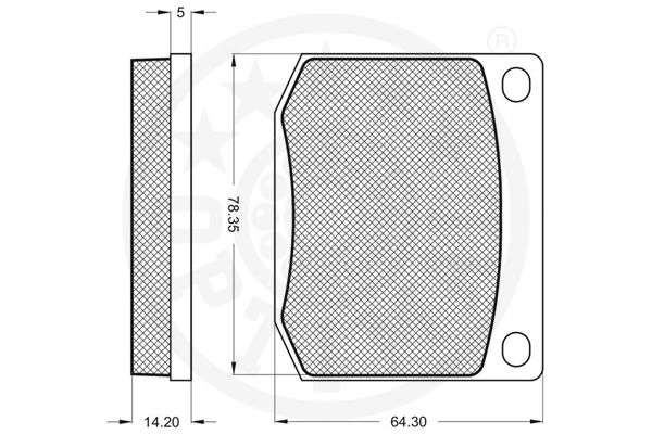 Kit de plaquettes de frein, frein à disque