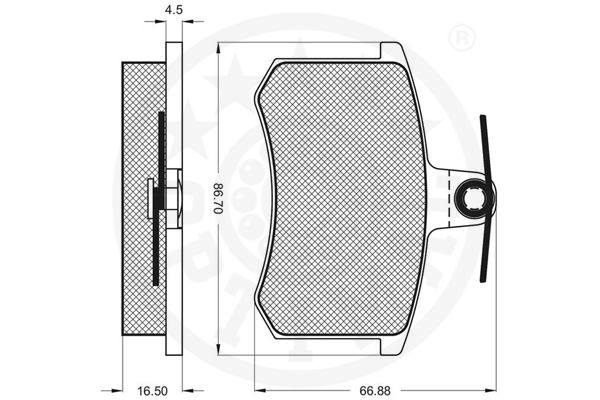 Kit de plaquettes de frein, frein à disque