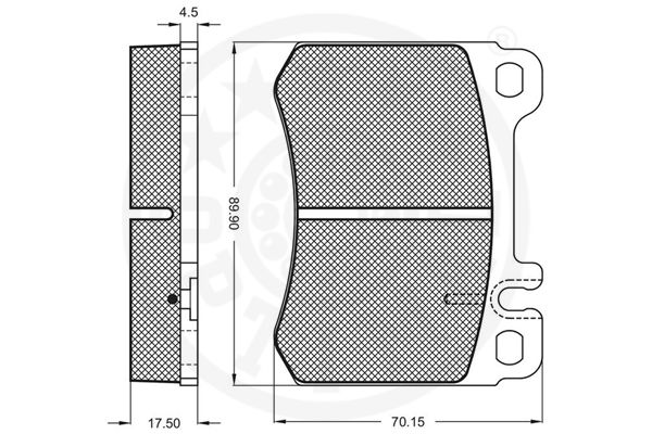 Kit de plaquettes de frein, frein à disque