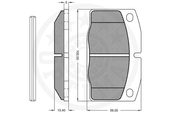 Kit de plaquettes de frein, frein à disque