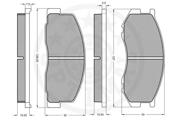 Kit de plaquettes de frein, frein à disque