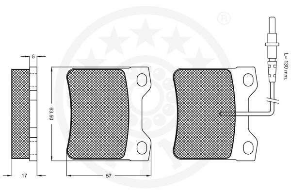 Kit de plaquettes de frein, frein à disque