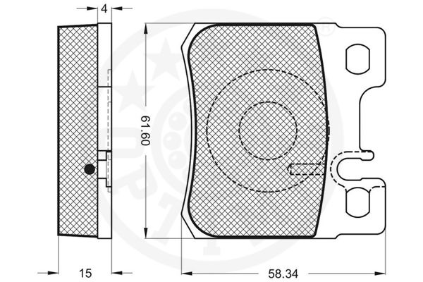 Kit de plaquettes de frein, frein à disque