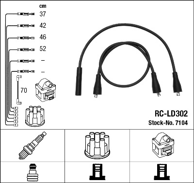 Kit de câbles d'allumage