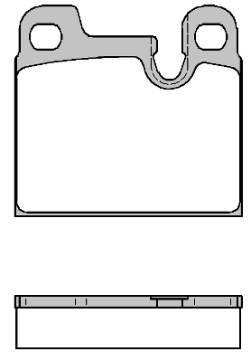 Kit de plaquettes de frein, frein à disque