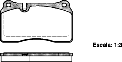 Kit de plaquettes de frein, frein à disque