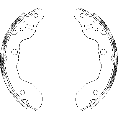 Jeu de mâchoires de frein