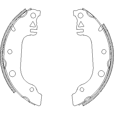 Jeu de mâchoires de frein