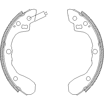 Jeu de mâchoires de frein