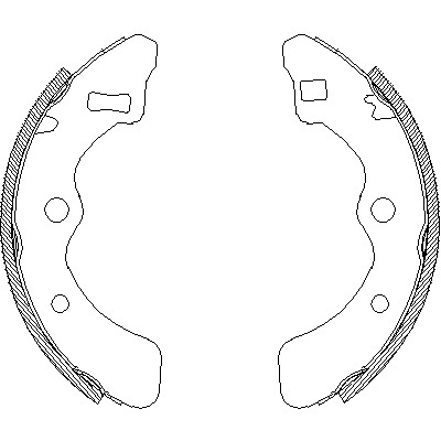 Jeu de mâchoires de frein