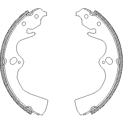 Jeu de mâchoires de frein