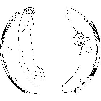 Jeu de mâchoires de frein