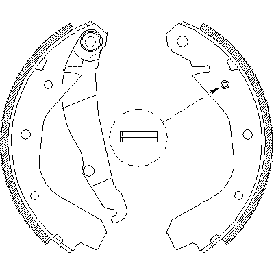 Jeu de mâchoires de frein