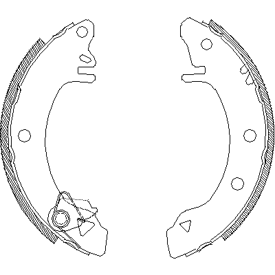 Jeu de mâchoires de frein