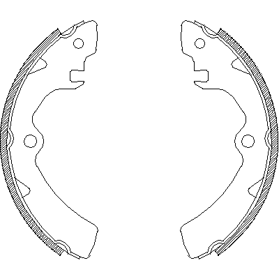 Jeu de mâchoires de frein