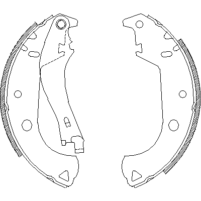 Jeu de mâchoires de frein