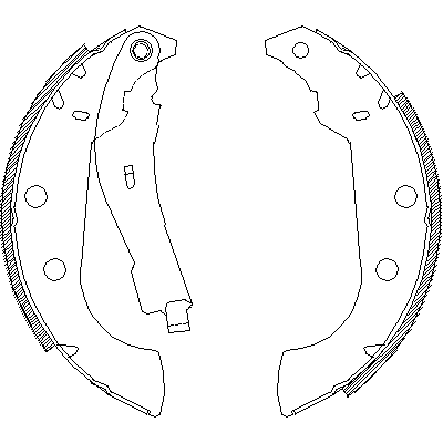 Jeu de mâchoires de frein